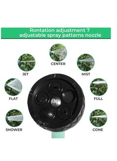 Generic Flexible 10m garden hose with accessories including a hose adapter with threaded coupling and an adjustable sprayer head, suitable for domestic and professional use  - Image 3