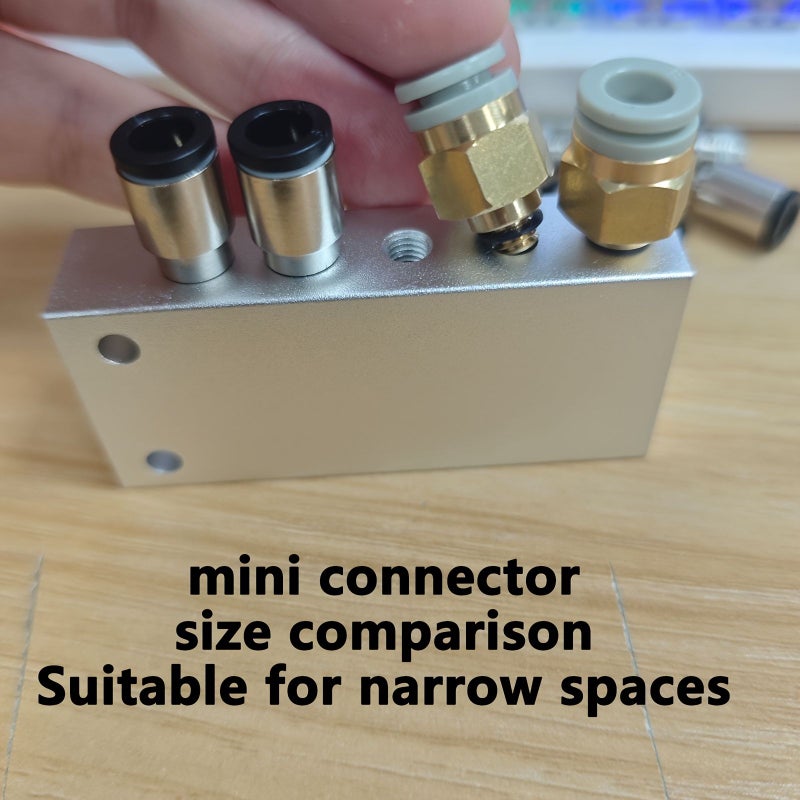 22 High Quality Brass Mini Connectors Push Fit Hose KJS03 3mm PT1 8 Quick Air - Image 4