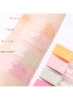 Marine Forest Pudaier Hydrating Lip Oil, Fruit Extract Lip Oil Set Tinted For Dry Lip And Lip Care, Shiny And Moisturizing Transparent Lip Oil Gloss (Mixed Set)  - Image 5