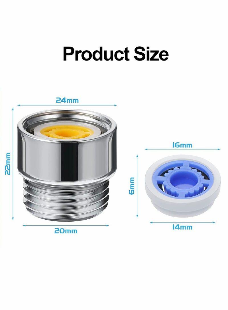 Excefore Shower Flow Reducer Limiter Set, Shower Head Flow Restrictor Water Saver Adapter Water Flow Saver Adapter Set for Fixed Shower Head and Handheld Shower 1.2/ 1.5/ 1.8/ 2/ 2.2/ 2.5 GPM  - Image 5