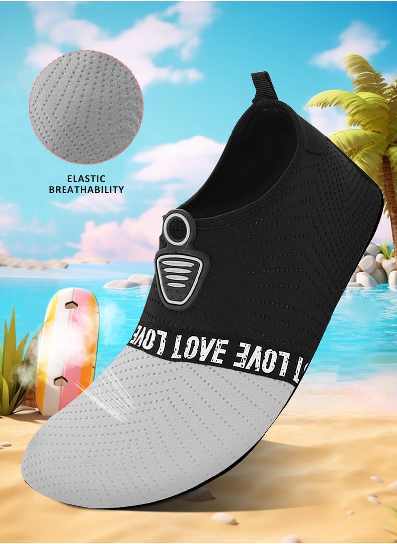 URbazaar Men Swimming Shoes For Women Non Slip And Quick-dry Thermoplastic Rubber Sole Beach Water Shoes Socks For Pool Snorkeling Surfing Kayaking Walking Yoga  - Image 2