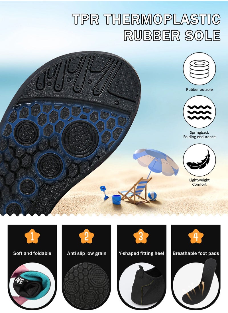 URbazaar Men Swimming Shoes For Women Non Slip And Quick-dry Thermoplastic Rubber Sole Beach Water Shoes Socks For Pool Snorkeling Surfing Kayaking Walking Yoga  - Image 3