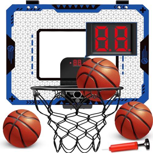 GMAOPHY Basketball Hoop Indoor for 5 6 7 8 9 10 Year Old Boys Kids Mini Basketball Hoop with Electronic Scoreboard Over The Door Birthday Gift Sport Toys - Image 1
