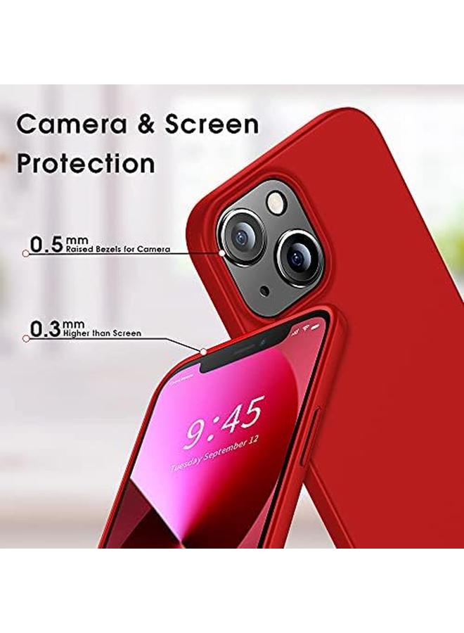 إكس ليفيل جراب متوافق مع هاتف Iphone 13 Mini رفيع للغاية من مادة TPU الناعمة بطبقة نهائية غير لامعة وغطاء خلفي خفيف الوزن لهاتف Iphone 13 Mini 2021 أحمر - Image 3