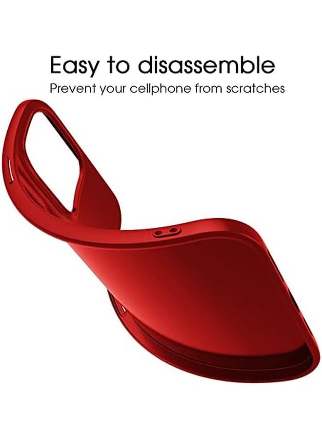 إكس ليفيل جراب متوافق مع هاتف Iphone 13 Mini رفيع للغاية من مادة TPU الناعمة بطبقة نهائية غير لامعة وغطاء خلفي خفيف الوزن لهاتف Iphone 13 Mini 2021 أحمر - Image 4