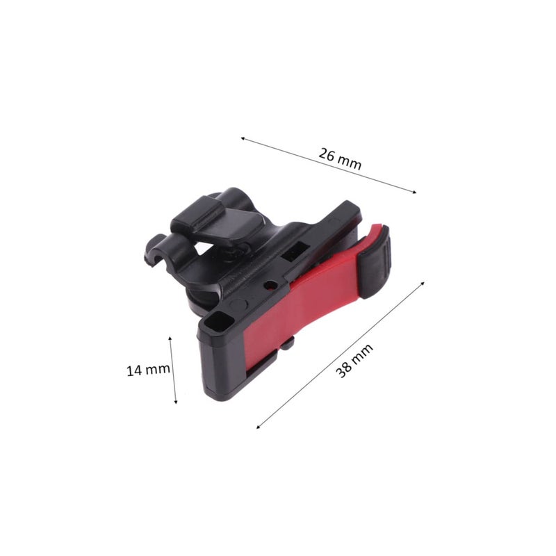 4 Pcs Mobile Game Controller Shortcut Buttons Joystick Aim Key for Phone Tablet Black Red - Image 5