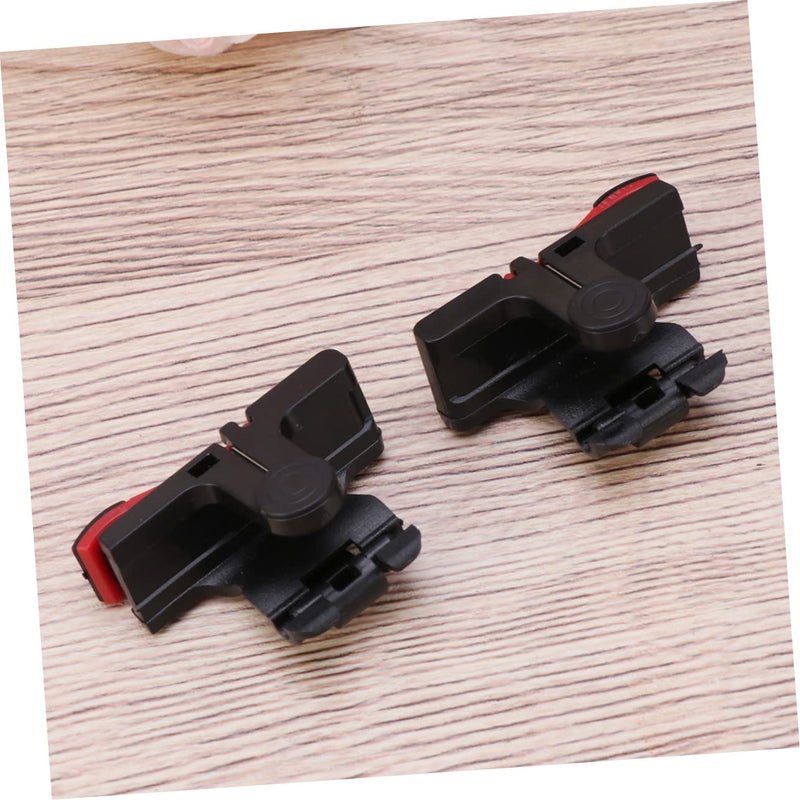 4 Pcs Mobile Game Controller Shortcut Buttons Joystick Aim Key for Phone Tablet Black Red - Image 3