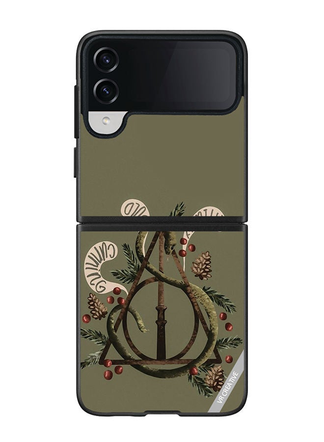VR CREATIVE Protective Case Cover For Samsung Galaxy Z Flip4 Harry Potter Design Multicolour - Image 1