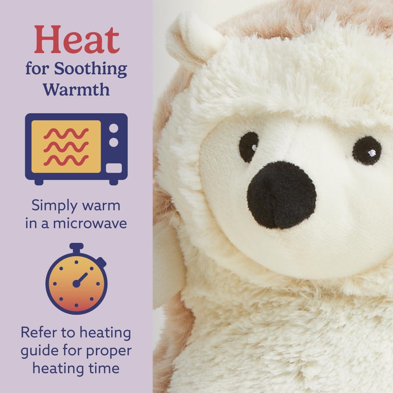 warmies Microwavable & Weighted Stuffed Animals, Hedgehog - Heated Stuffed Animal Plushie for Warmth & Comfort - Cute Soft Plush Toys for Adults & Children (Boys, Girls, Babies & Toddlers) - Image 4