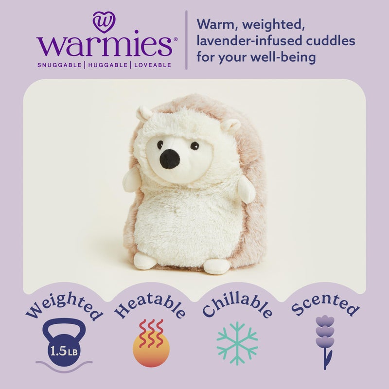 warmies Microwavable & Weighted Stuffed Animals, Hedgehog - Heated Stuffed Animal Plushie for Warmth & Comfort - Cute Soft Plush Toys for Adults & Children (Boys, Girls, Babies & Toddlers) - Image 2