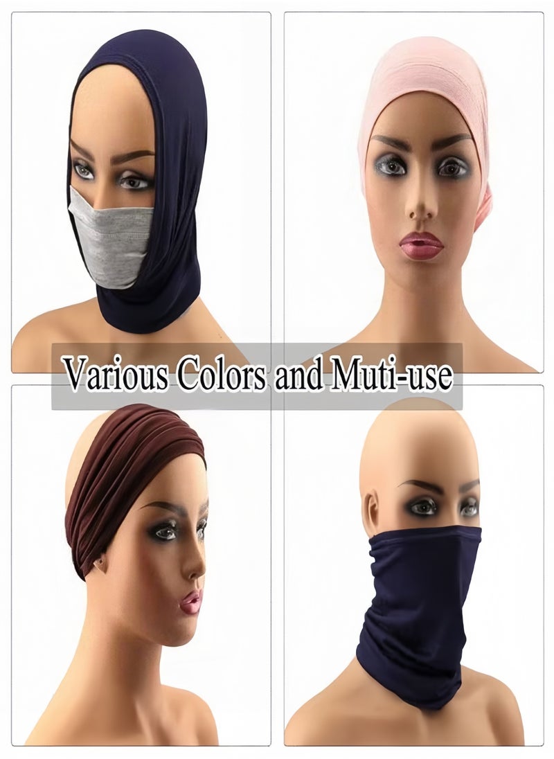 Generic - Hijab Undercap Scarf for Women Men Turban Head Wraps Solid Color Tube Unisex - Image 1