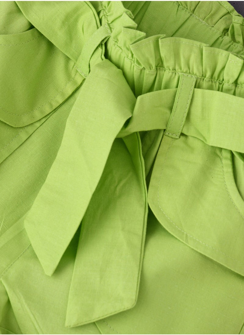 Jelliene Solid Woven Shorts  - Image 4