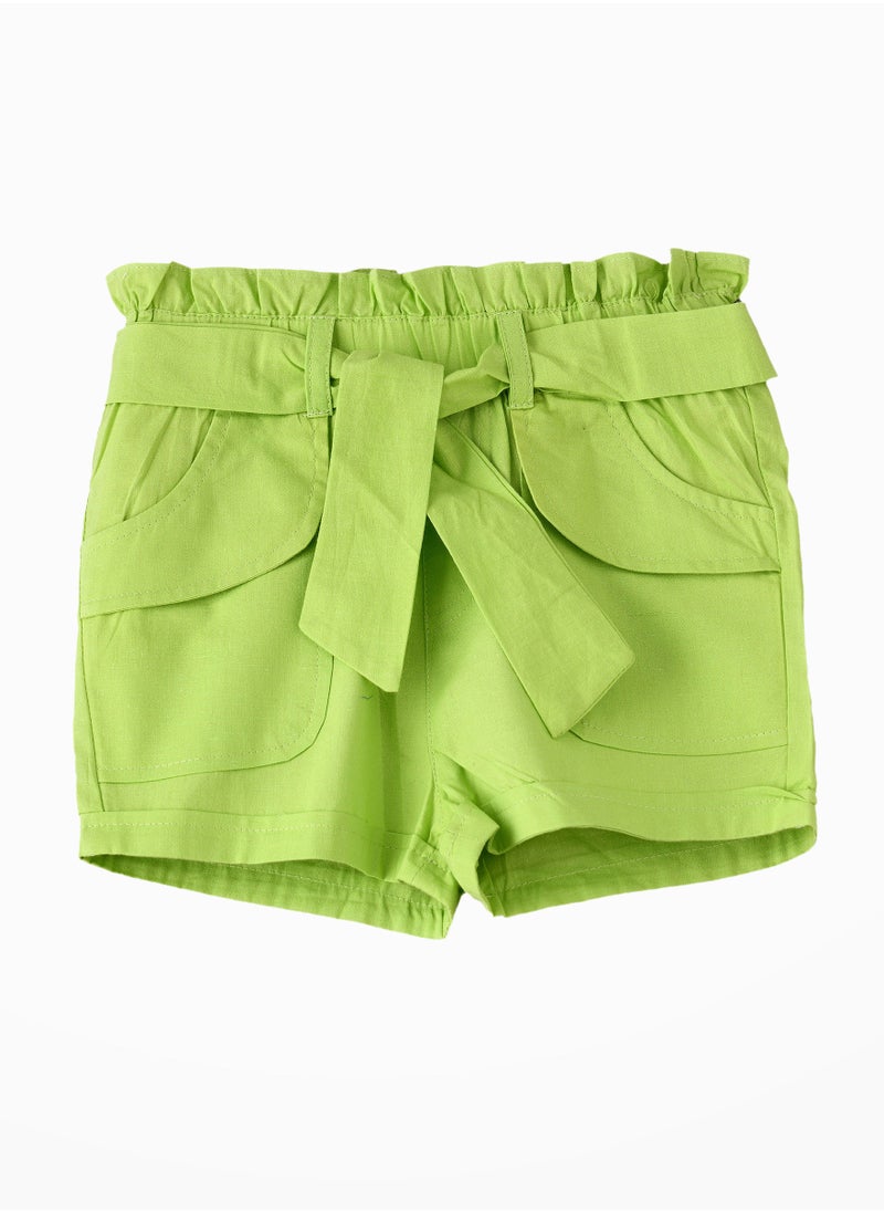 Jelliene Solid Woven Shorts  - Image 1
