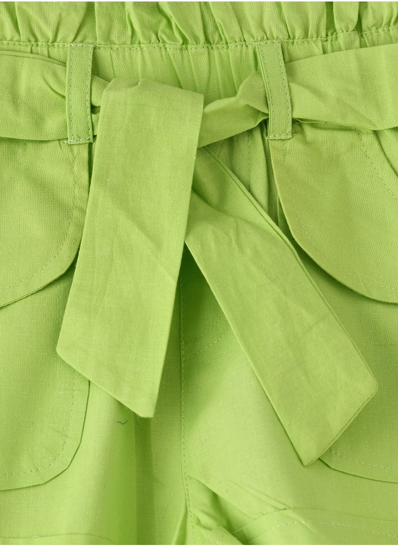 Jelliene Solid Woven Shorts  - Image 3