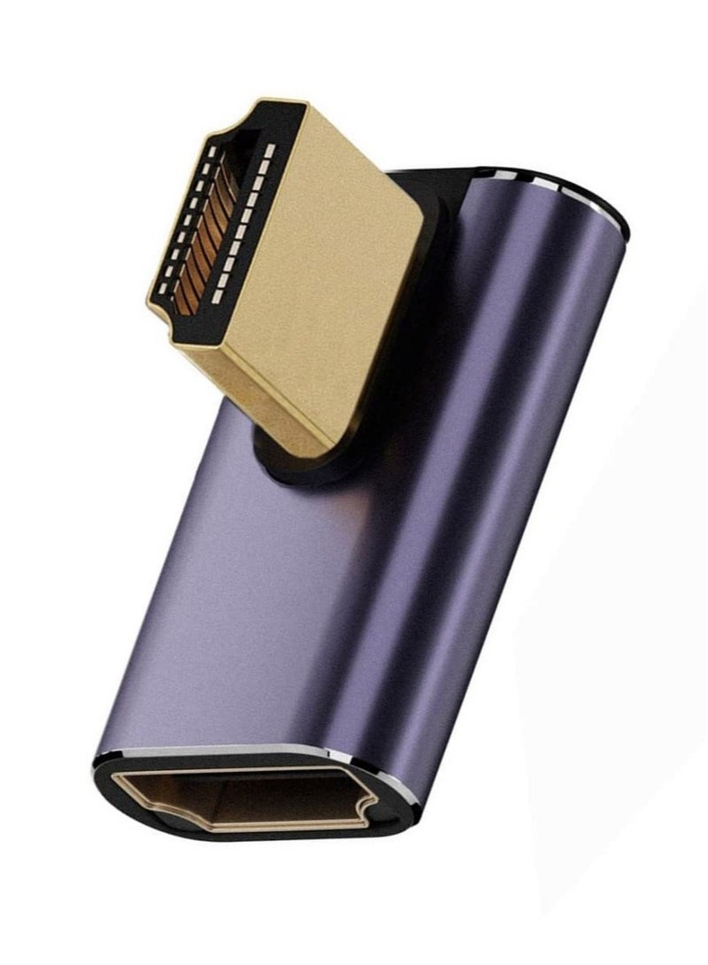 Excefore HDMI 2.1 Male to Female Converter Adapter, 90 Degree Right Angle Adapter, HD Extension Converter Adapter, Suitable for Laptop, TV - Image 1