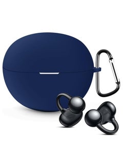 FARROBIZZ Silicone Case Compatible with HUAWEI FreeClip, Shockproof and Scratch-Resistant Full-Body Protection Headphone Cover with Anti-Lost Keychain- Dark Blue  - Image 1