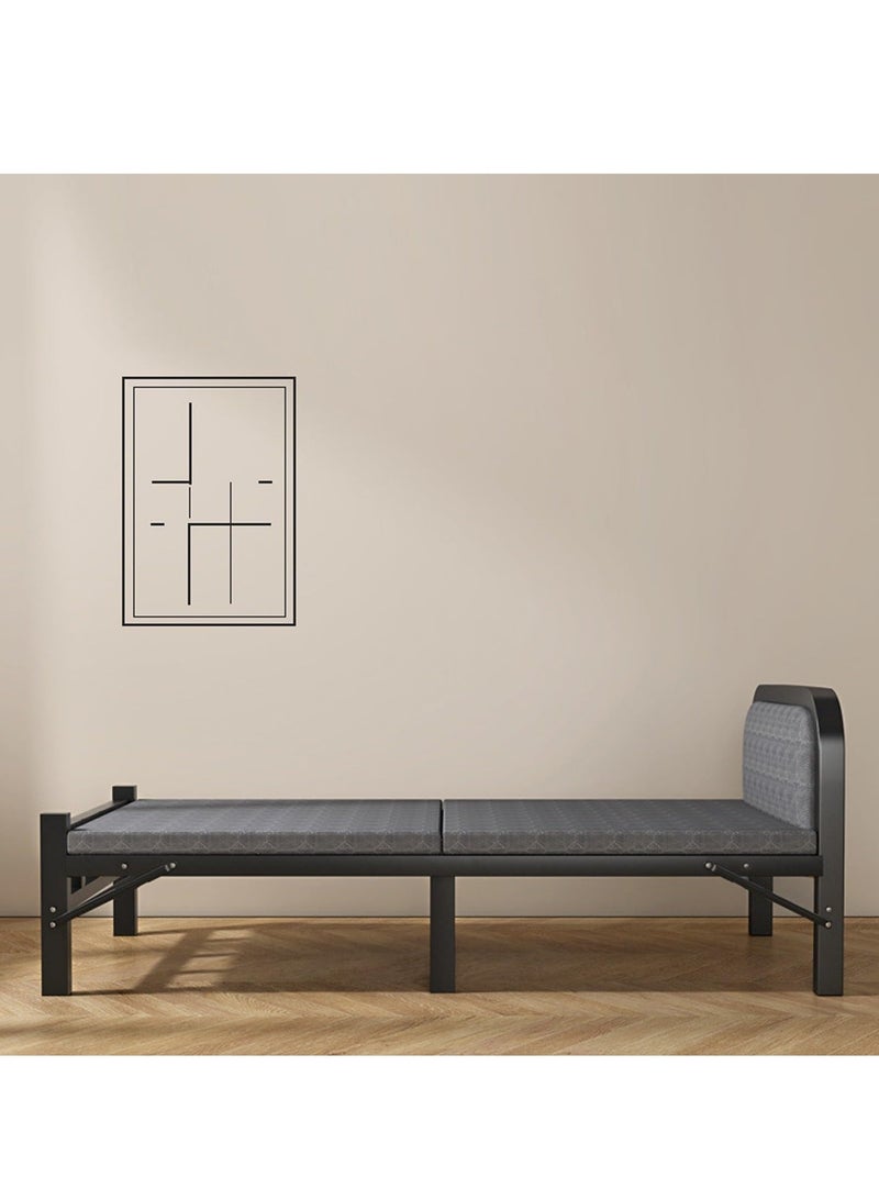 WALALLA Queen Size Roll Away Folding Bed with Mattress with Soft-padded Headboard Sturdy Carbon Steel Frame, Thickened Mattress, Skin-Friendly Fabric, Easy to Fold and Store, 500KG Max Load Capacity,190 * 90cm - Image 3