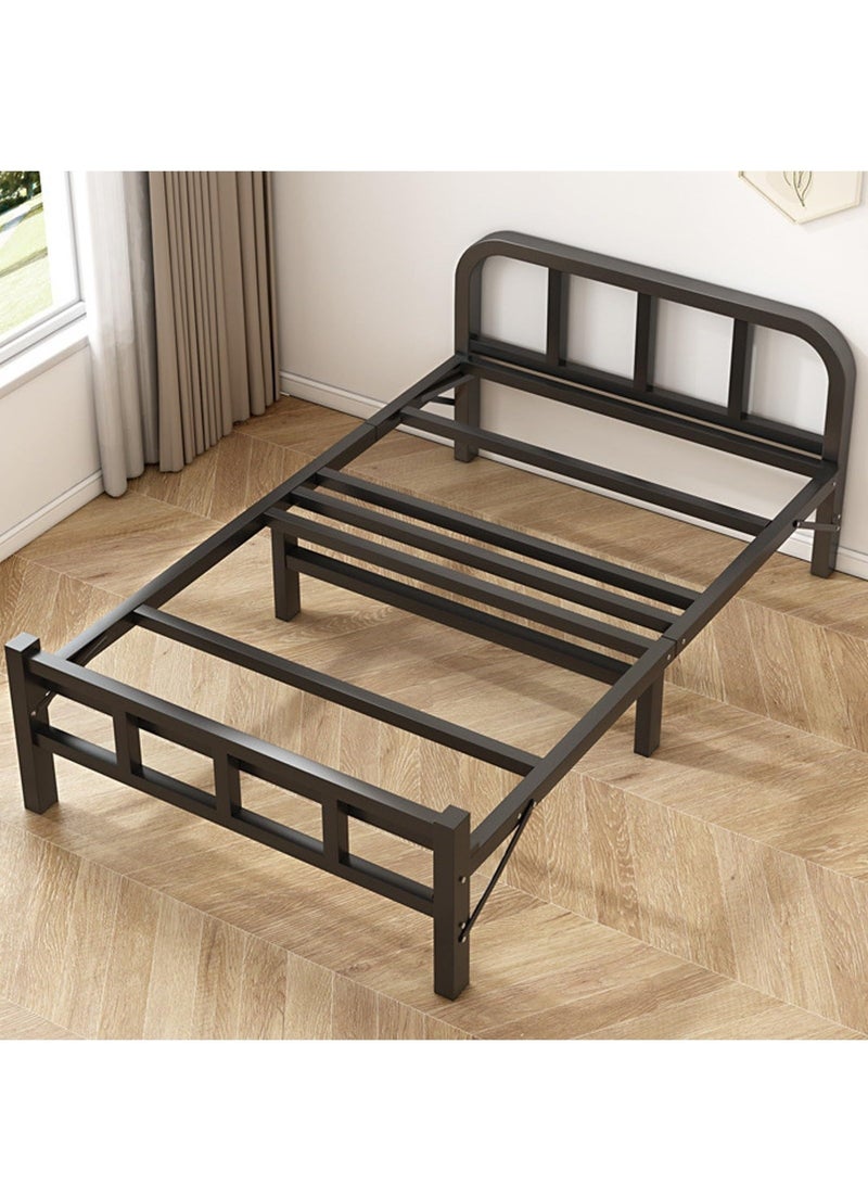 WALALLA Queen Size Roll Away Folding Bed with Mattress with Soft-padded Headboard Sturdy Carbon Steel Frame, Thickened Mattress, Skin-Friendly Fabric, Easy to Fold and Store, 500KG Max Load Capacity,190 * 90cm - Image 5