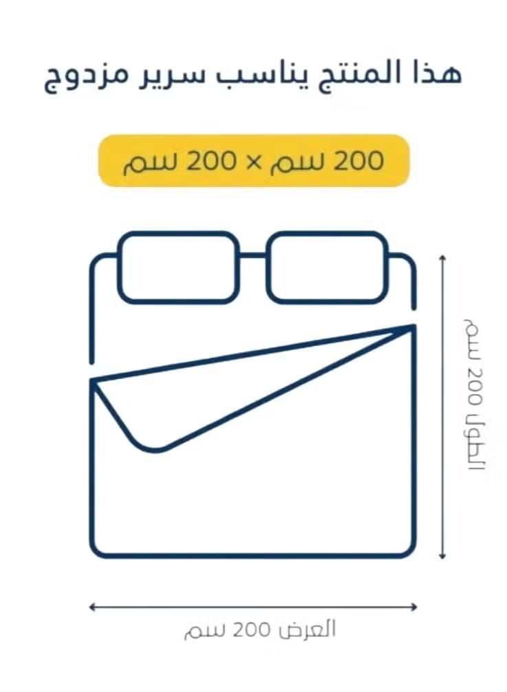 مينج لي مفرش شتوي نفرين وجهين (مخمل × فرو) – طقم مفارش 6 قطع (1 لحاف + 1 شرشف مطاطي + 2 أكياس مخدة 80×50 سم + 2 أغطية مخدة ديكورية 50×50 سم) يناسب سرير مقاس 200×200 سم - Image 2