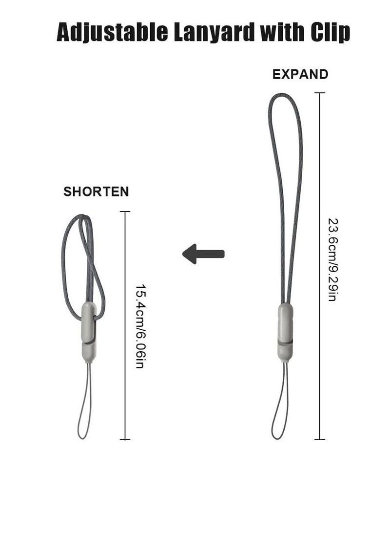 YONK Lanyard Compatible with AirPods Pro 2 New Earbuds Lanyard Wireless Bluetooth Headphones Cover Anti Drop Rope Lanyard Suitable for AirPods Pro 2 (Grey) - Image 3