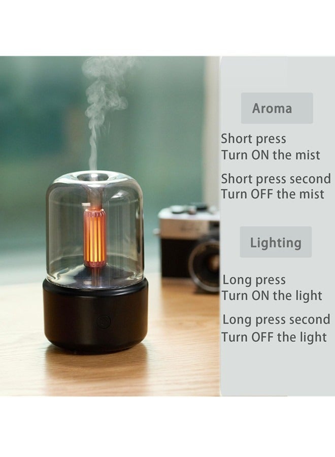 أوساويك منتشر الزيت الأساسي، 150 مل منتشر العلاج بالروائح مع وظيفة إيقاف التشغيل التلقائي، منتشر بالموجات فوق الصوتية للزيوت الأساسية، مرطب رطب بارد مع أضواء دافئة، لمنزل وأوفيس - Image 2