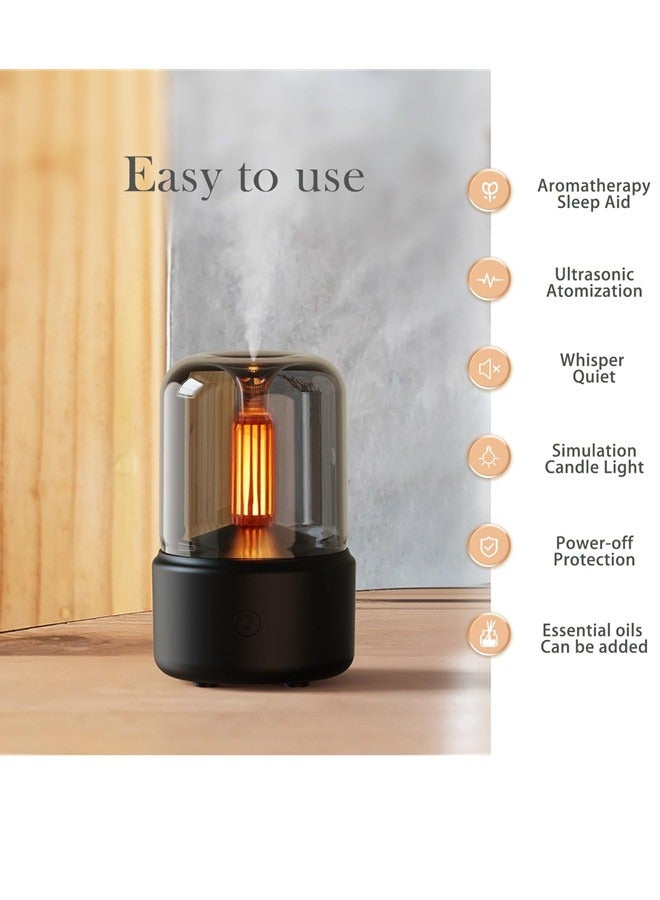 أوساويك منتشر الزيت الأساسي، 150 مل منتشر العلاج بالروائح مع وظيفة إيقاف التشغيل التلقائي، منتشر بالموجات فوق الصوتية للزيوت الأساسية، مرطب رطب بارد مع أضواء دافئة، لمنزل وأوفيس - Image 3