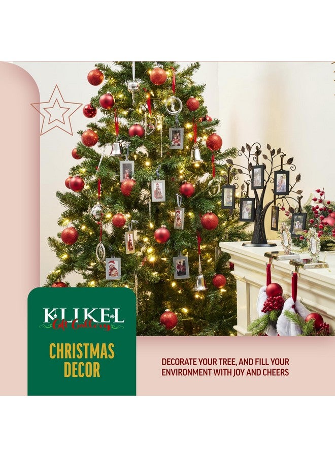 Klikel Hanging Picture Frame Ornaments - Set of 8 2x3 Black Hanging Photo Frame