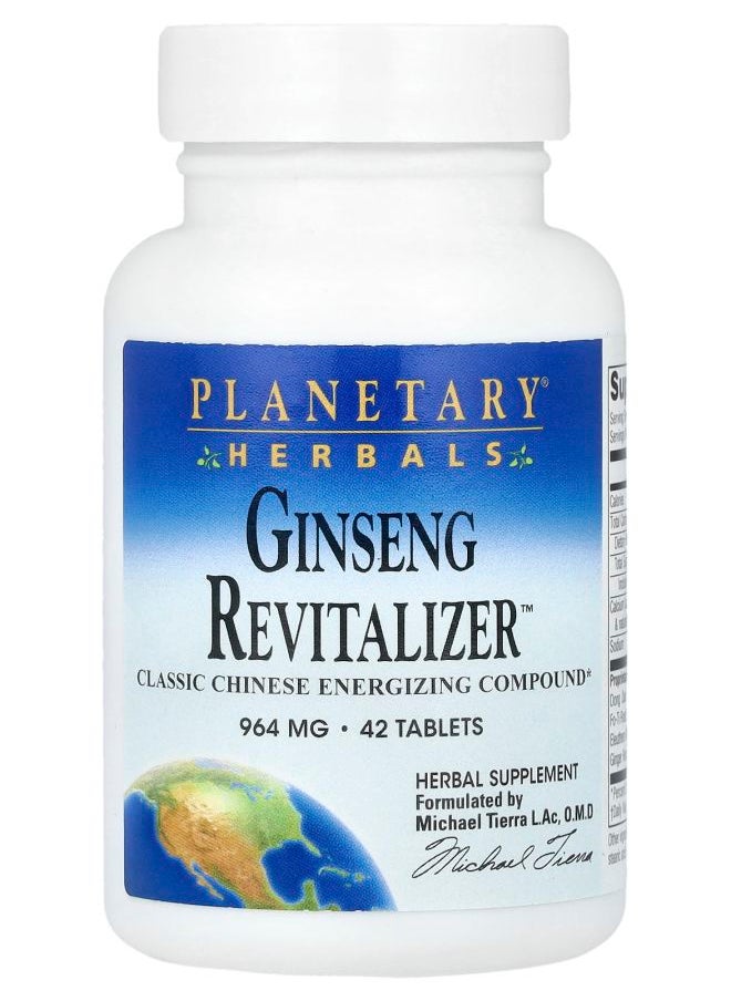 PLANETARY HERBALS Ginseng Revitalizer™ 42 Tablets 