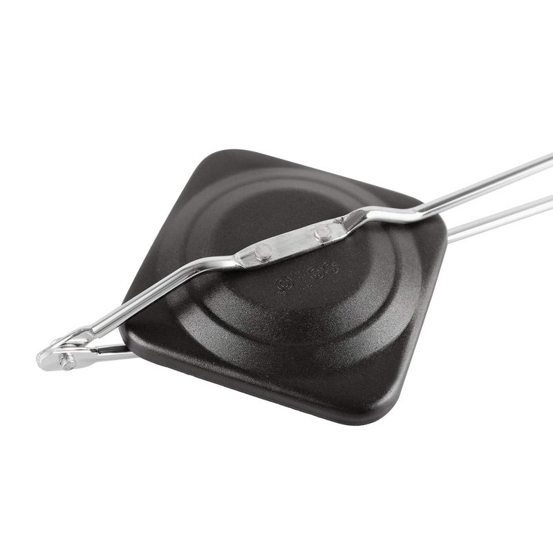 Cello Cello NonStick Aluminium Sandwich Gas Toaster Compatibility with Gas Stoves FlameProof Design HeatResistant Handle Sandwich Maker Sandwich Toaster Black  - Image 3