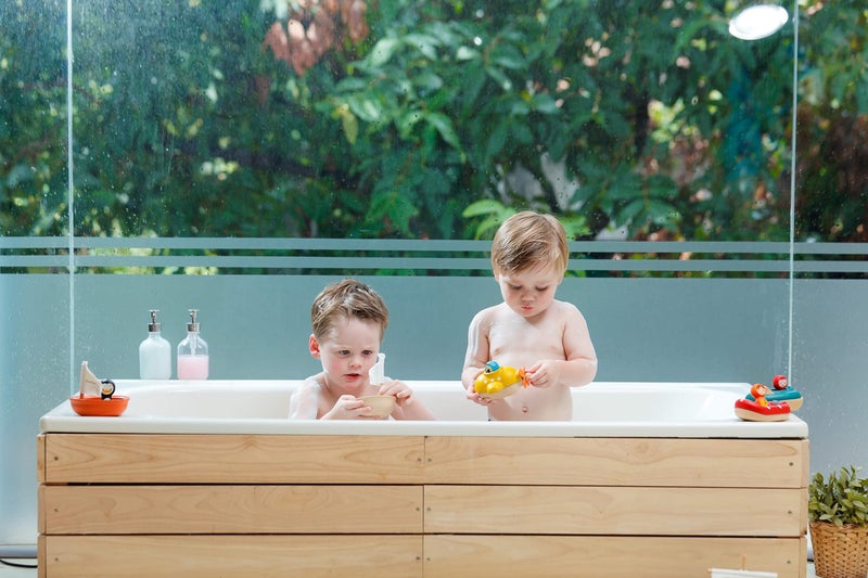 PlanToysÂ® Submarine Wooden Baby Bath Toy for Toddlers | Waterproof Pool Toy | Educational Bathtub Toy for Fine Motor Skills & Imagination | Non-Toxic Toy 18+ Months - Image 2