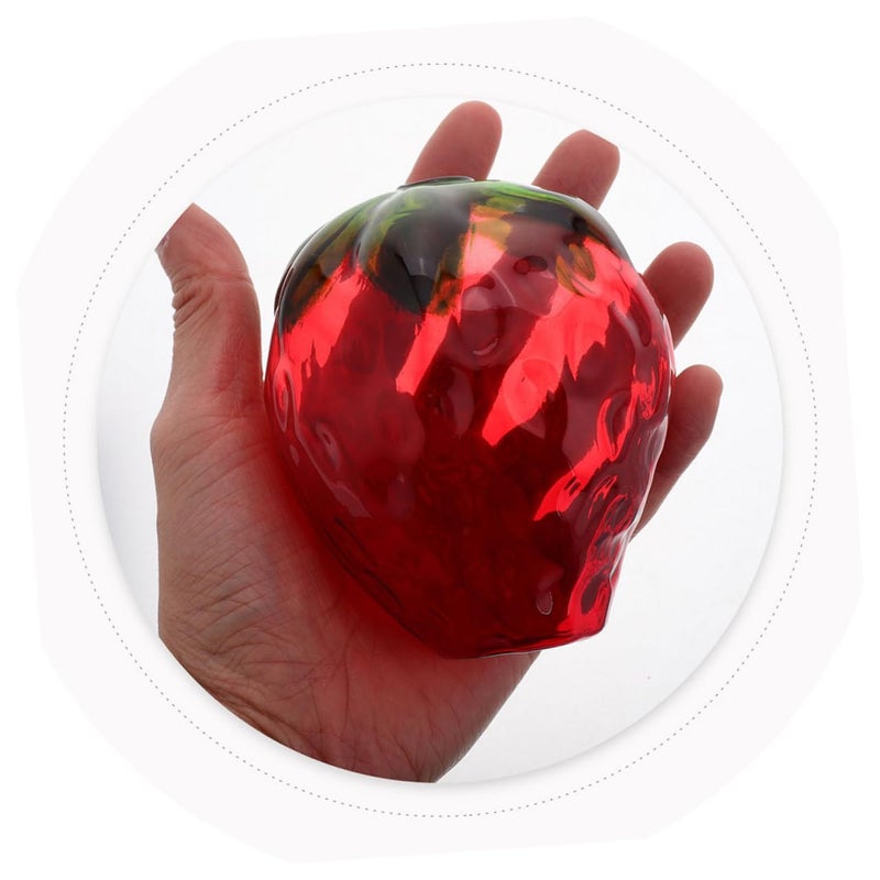 2pcs Strawberry Shaped Glass Cups For Beverages Wine Party - Image 5