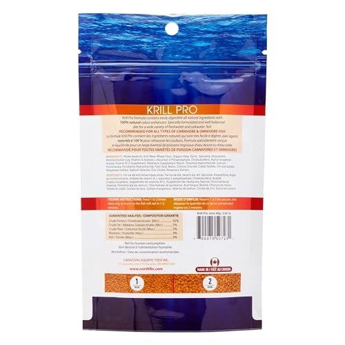 Northfin Fish Food Krill Formula Slow Sinking Pellets (2mm 250g) - Image 3
