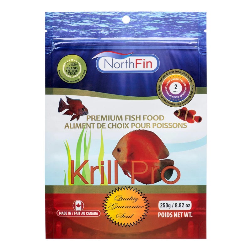 Northfin Fish Food Krill Formula Slow Sinking Pellets (2mm 250g) - Image 5