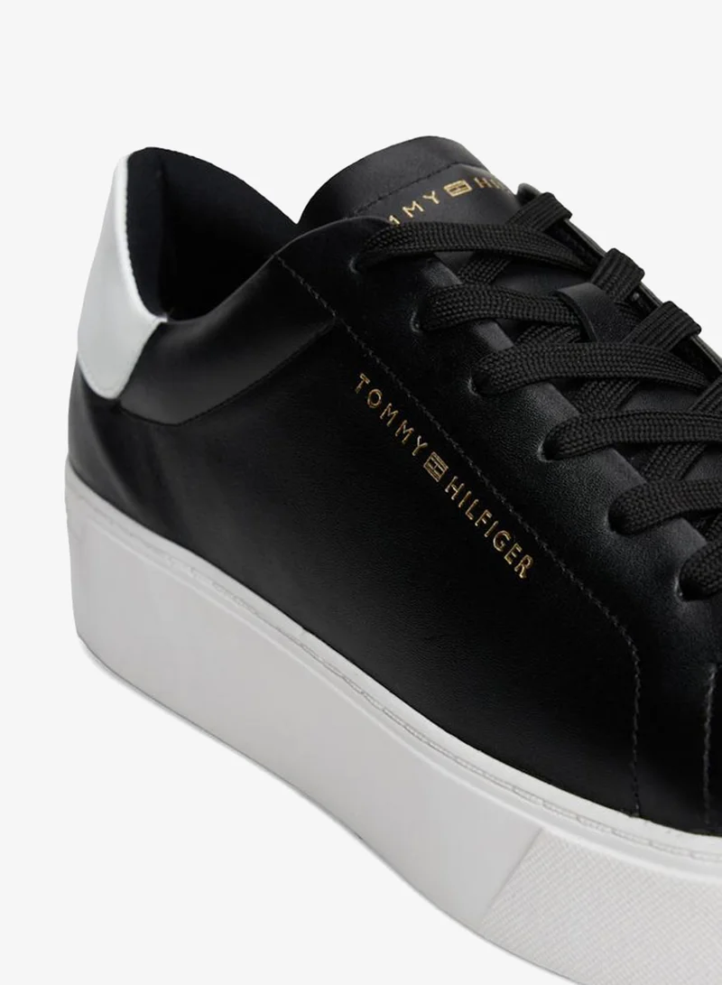 TOMMY HILFIGER Black Chic Platform Cupsole Patent for Women | Best Price UAE