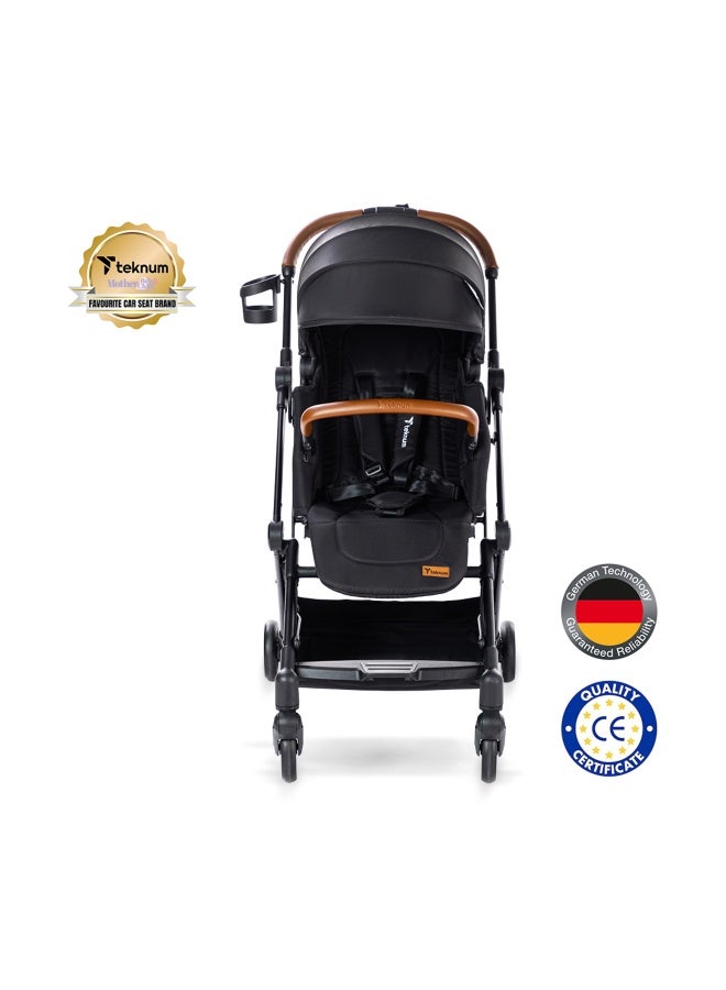 TEKNUM Compacto Auto Fold 360°  Reversible Stroller - Black - Image 2