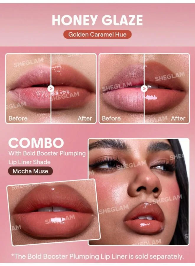 SHEGLAM Bold Booster Lip Plumper 5.5ml- Honey Glaze
