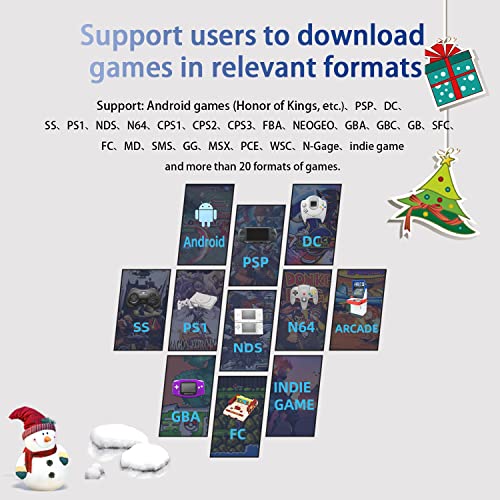 Aivuidbs RG353VS Retro Handheld Game Linux System RG3566 3.5 inch IPS Screen,RG353VS with 64G TF Card Pre-Installed 4452 Games Supports 5G WiFi 4.2 Bluetooth Online Fighting,Streaming and HDMI rg 353v Aivuidbs - Image 3