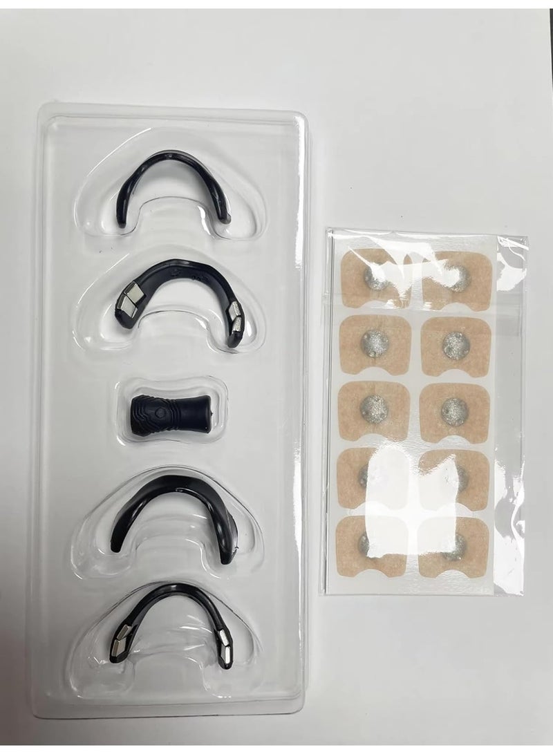 شريط انف للتنفس،مغناطيسية مضادة للشخير أنف ، آمنة وفعالة، تنفس أفضل، لاصقات أنف ضد الشخير  للتنفس لمدة 15 يومًا،  للسفر ورحلات العمل (اسود) - Image 2