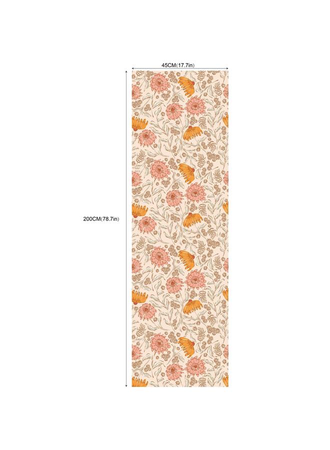 Bluejw Small Fresh Forest Seamless Plant Flower Self-adhesive Wallpaper Background Wall Wallpaper Bedroom Porch Transformation Mural - Image 1