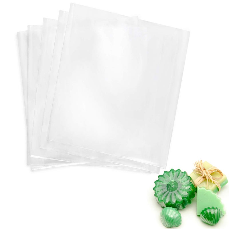 Morepack 6x6 Inch Shrink Wrap Bags,500Pcs PVC Clear Heat Shrink Wrap for Soap, Bath Bombs - Image 1