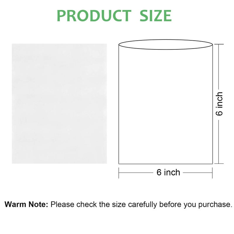 Morepack 6x6 Inch Shrink Wrap Bags,500Pcs PVC Clear Heat Shrink Wrap for Soap, Bath Bombs - Image 2