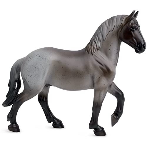 Breyer Horses Freedom Series Blue Roan Brabant  Horse Toy  975 x 7  112 Scale  Model 1052 - Image 1