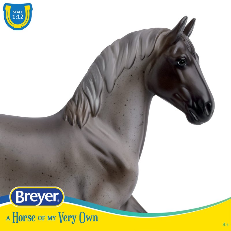Breyer Horses Freedom Series Blue Roan Brabant  Horse Toy  975 x 7  112 Scale  Model 1052 - Image 3