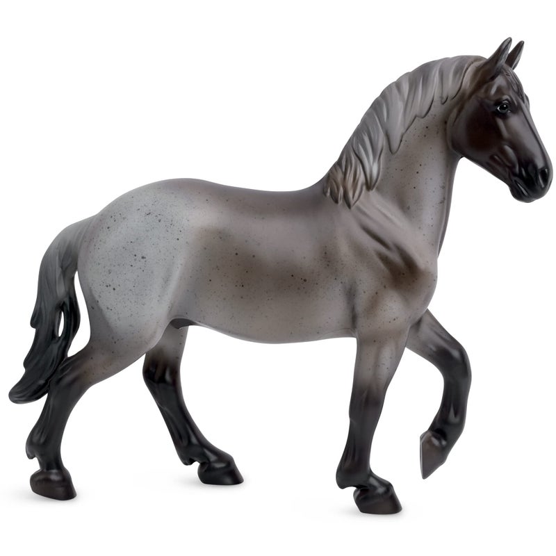 Breyer Horses Freedom Series Blue Roan Brabant  Horse Toy  975 x 7  112 Scale  Model 1052 - Image 2