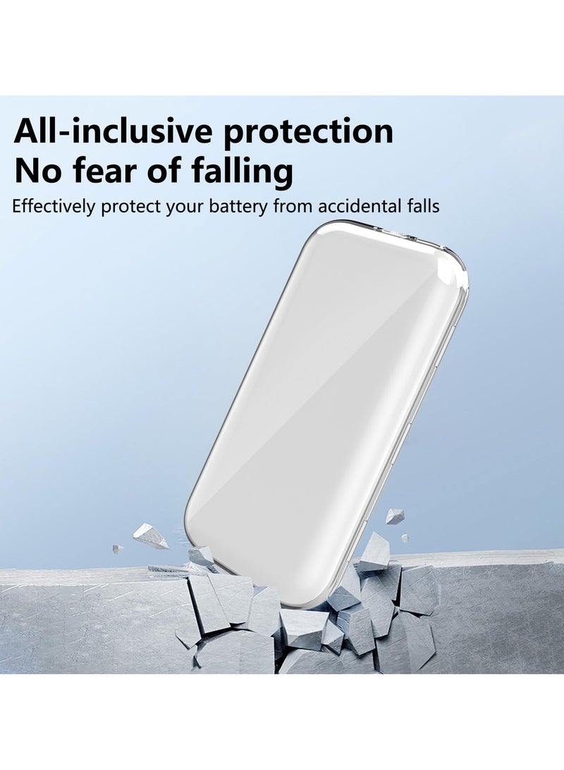 SOLARAE حافظة بطارية واقية مناسبة لجهاز Apple Vision Pro، حافظة ملحقات بطارية محمولة، مضادة للسقوط، مضادة للخدش، حافظة ناعمة من مادة TPU، مناسبة لملحقات بطارية Apple VR Visual Pro - Image 3