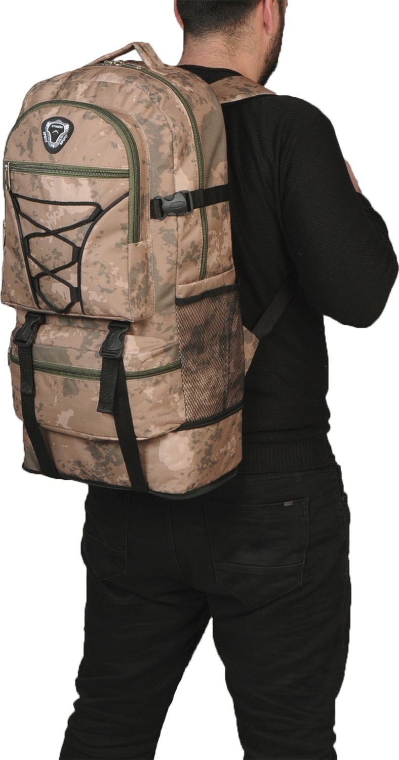 Strong Bag Strong Large Size Gusseted Backpack Mountaineer Camping Backpack STR01  - Image 1