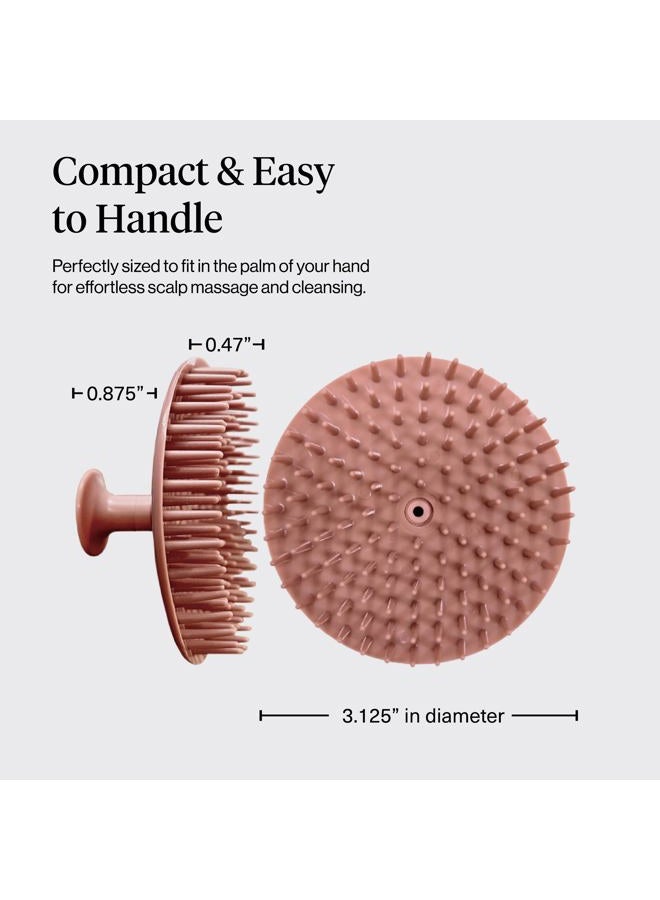 Kitsch Scalp Massager for Hair Care - Scalp Scrubber, Shampoo Brush & Exfoliator for All Hair Types - Relaxing & Exfoliating - Terracotta - Image 2