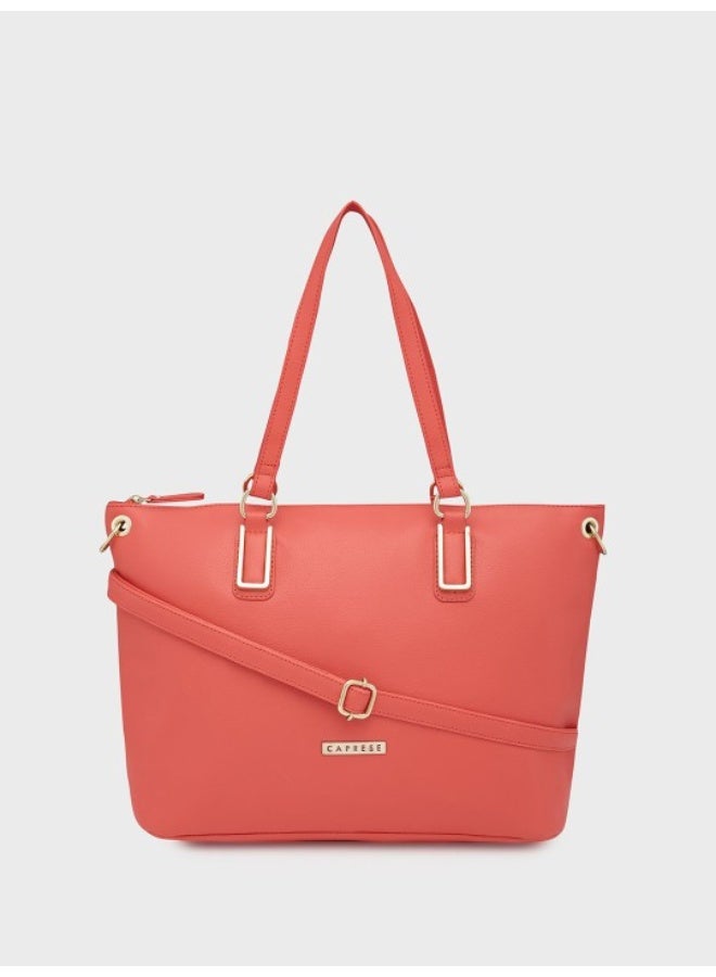 CAPRESE AMELIA SATCHEL MEDIUM CORAL - Image 1