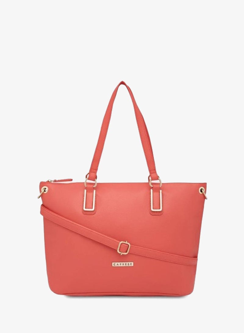 CAPRESE AMELIA SATCHEL MEDIUM CORAL - Image 1