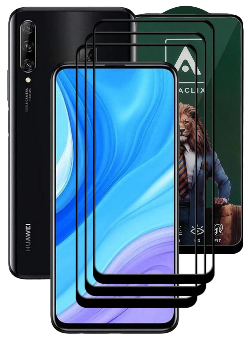 ACLIX 3 Pieces Antistatic ESD Dustproof Premium Quality High Definition Tempered Glass Screen Protector Designed For Huawei Y9s - Image 1